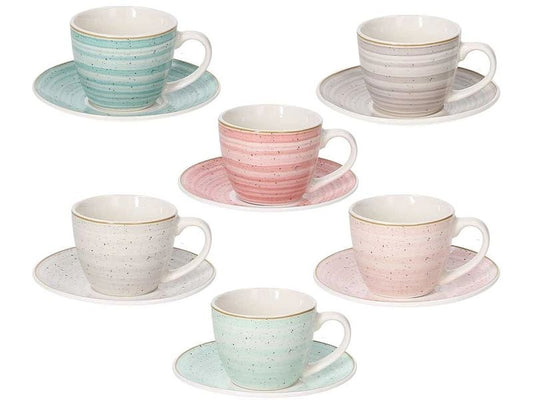 Tognana | Espressotassen-Set Pepper Mamboo | 6 Stück, 80 ml, farbig