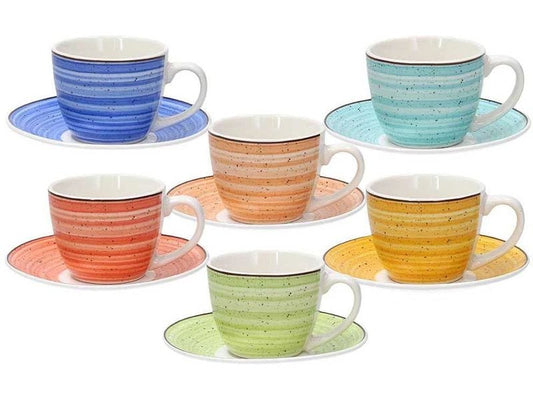 Tognana | Espressotassen-Set Kaleido | 6 Stück, 80 ml, farbig