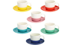 Tognana | Kaffeetassen-Set Rainbow | 6 Stück, 210 ml, farbig