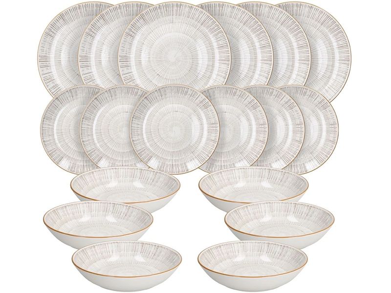 Tognana | Geschirrset Virtuo Beige | 18-teilig