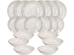 Tognana | Geschirrset Virtuo Beige | 18-teilig