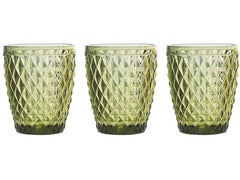 Tognana | Trinkgläser Diamond | 3 Stück, 260 ml, Grün