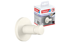 tesa | Handtuchhaken MOON WHITE Serie | ohne Bohren, weiss