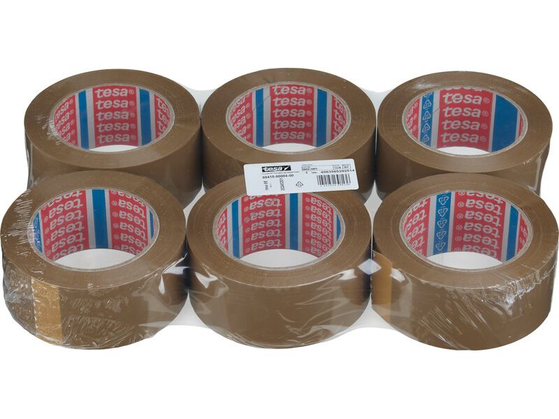 tesa | Klebeband Recycling-Band PET | 132m x 50mm, Chamois