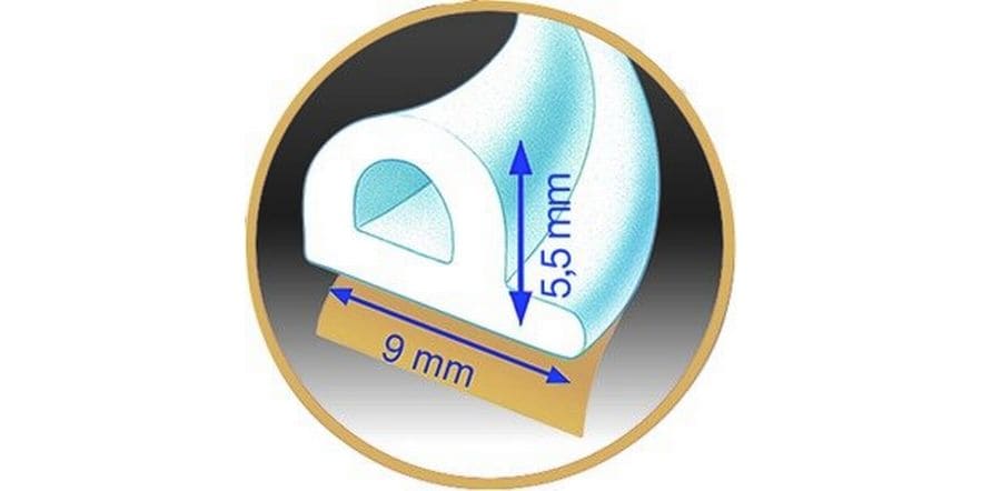 tesa | Dichtungsband Fensterdichtung | Für Spalten 2-5mm