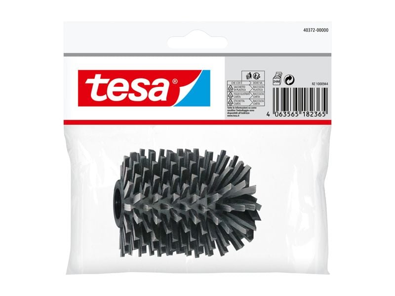 tesa | WC-Rollenhalter Ersatzhalterung | ohne Bohren, silber
