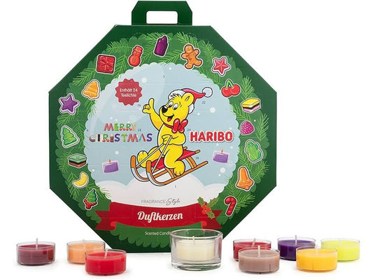 balthasar | Adventskalender Haribo | 26x25x6cm, Duftlichter
