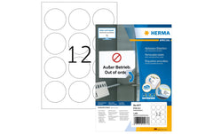 HERMA | Etiketten | Ablösbar A4 Ø 60 mm rund weiss