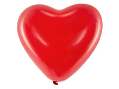 Partydeco | Ballons Herzen | rot, 40 cm, 6 Stk