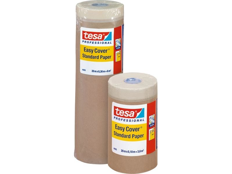 tesa | Abdeckfolie Easy Cover Standard | 20m x 180mm, Chamois