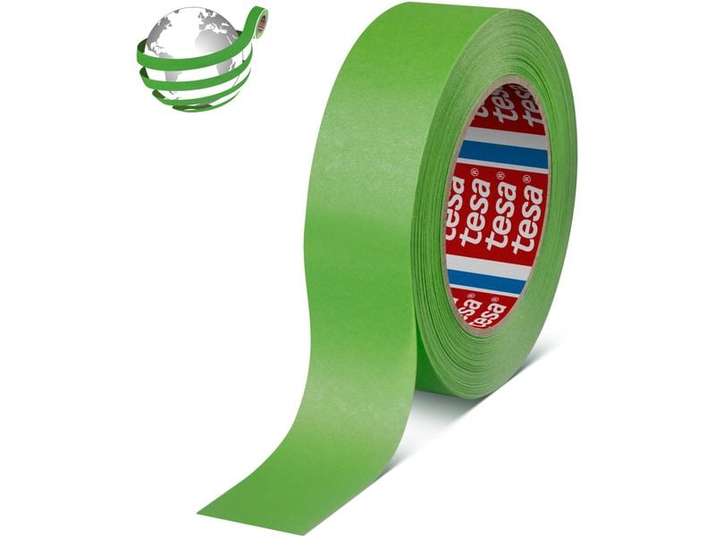 tesa | Malerband Krepp hitzebeständig | 50m x 38mm, Grün