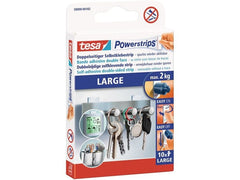 tesa | Posterkleber Powerstrips Large | 2 kg, 10er Pack