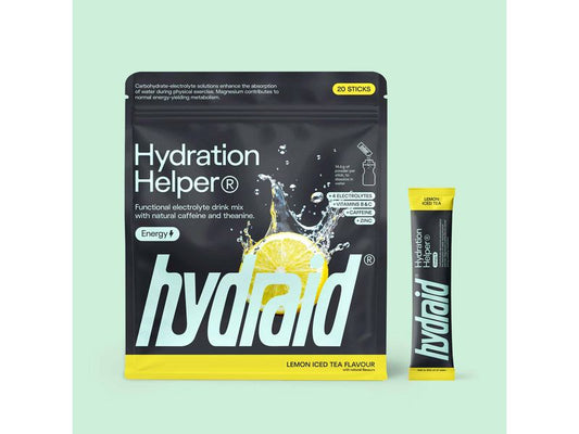 Hydraid | Electrolyt Sportgetränk PLUS | Lemon Iced Tea, Koffein, 20x Sticks à 14.8g