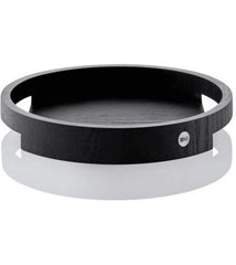 AdHoc | Serviertablett Aura | Eschenholz schwarz, D 30 cm, H 4,3 cm
