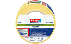 tesa | Doppelseitiges Klebeband Universal | 25m x 50mm, Weiss