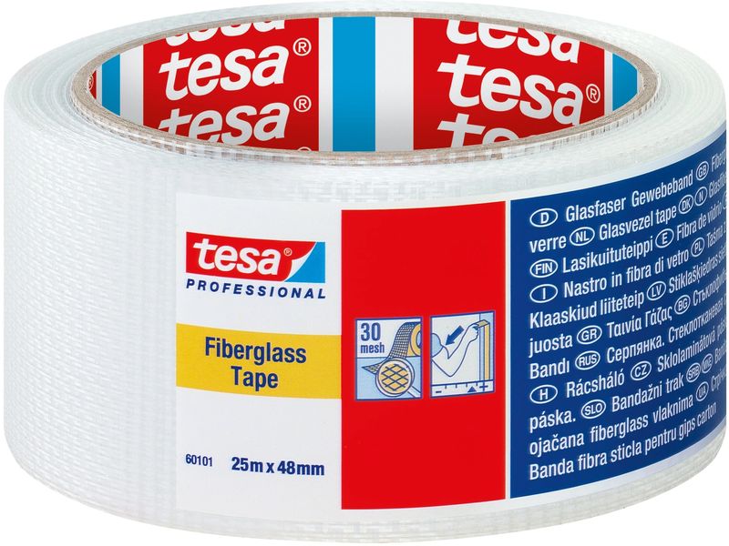 tesa | Montageband Glasfaserband reissfest | 90m x 48mm