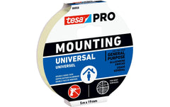 tesa | Montageband Montageklebeband | 5m x 19mm, Weiss