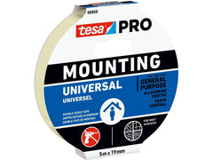 tesa | Montageband Montageklebeband | 5m x 19mm, Weiss
