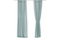 Urbanara | Vorhang 2er-Set Tolosa Melange | Salbeigrün 140x245cm