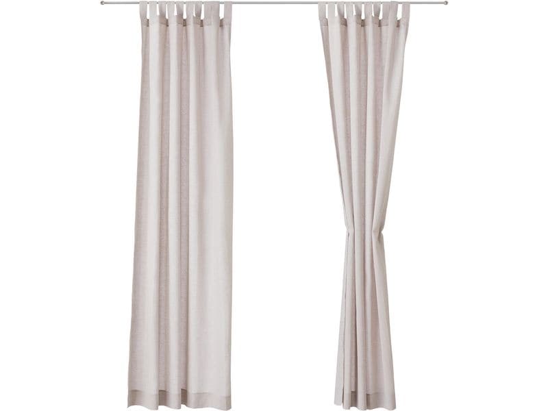 Urbanara | Vorhang 2er-Set Tolosa | Natur 140x245cm