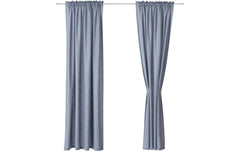 Urbanara | Vorhang 2er-Set Solana | Helles Graublau 140x320cm