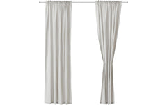 Urbanara | Vorhang 2er-Set Solana | Hellgrau 140x320cm