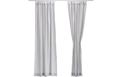 Urbanara | Vorhang 2er-Set Tolosa | Hellgrau 140x320cm