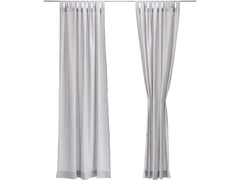 Urbanara | Vorhang 2er-Set Tolosa | Hellgrau 140x320cm