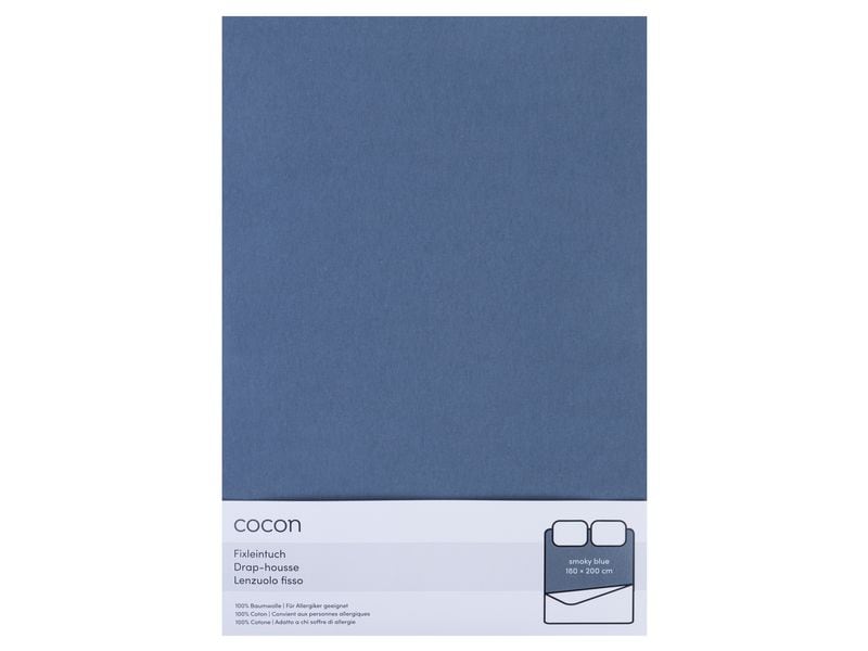 COCON | Fixleintuch Rauchblau | 180/200x200 cm