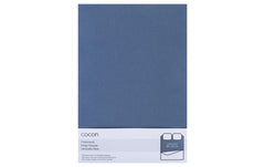 COCON | Fixleintuch Rauchblau | 180/200x200 cm