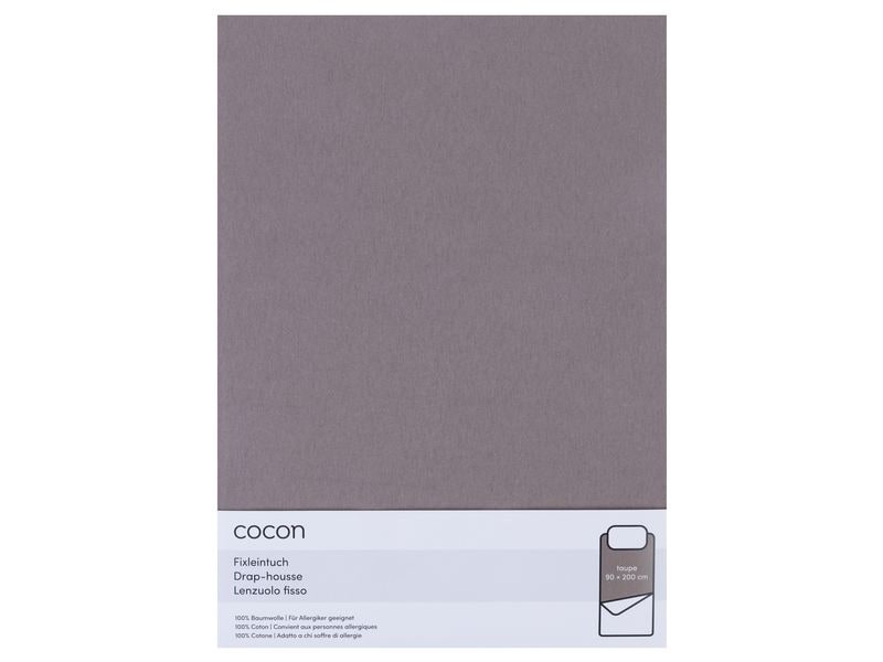 COCON | Fixleintuch Taupe | 90/100x200 cm