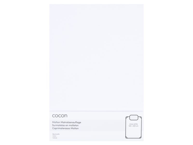 COCON | Molton mit Gummiband, weiss | 140 x 200cm, wasserdicht