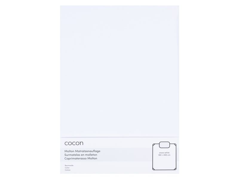 COCON | Molton mit Gummiband, weiss | 180 x 200cm, wasserdicht