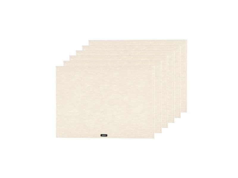 Björn | rechteckig rechteckig, beige | 6 Stück, wendbar, recycelter Filz