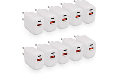 LMP | Wall Charger | 20W Dual-Port USB-C USB-A 3.0 10er Pack
