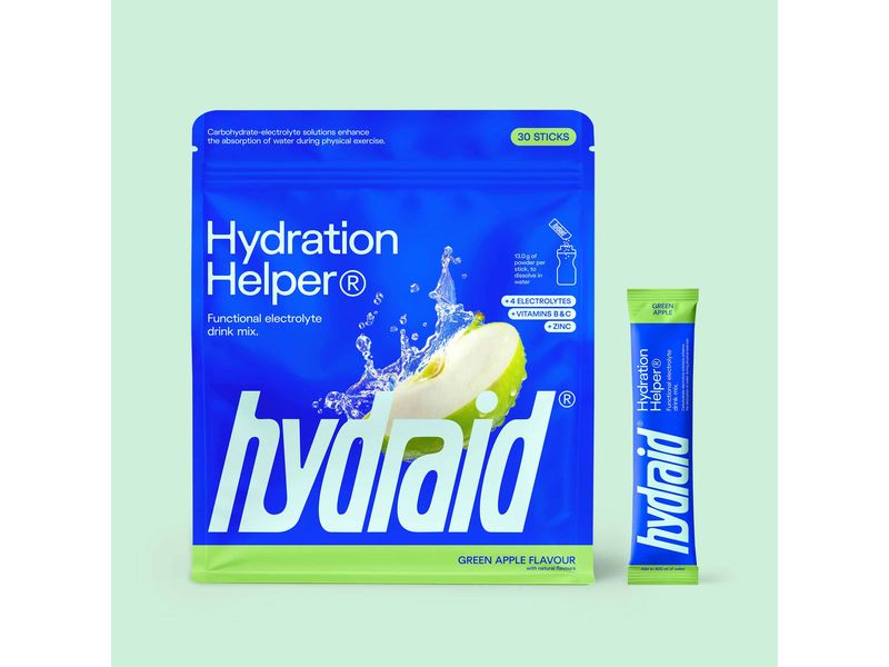 Hydraid | Electrolyt Sportgetränk | Hydration Helper Green Apple, 30x Sticks