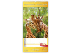 TH Products | Familienkalender Animals 2027 | 24.5x51.5 cm