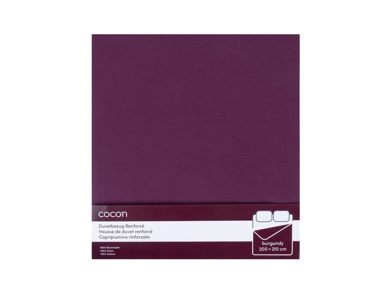 COCON | Duvetbezug Renforcé | 200x210 cm, burgund