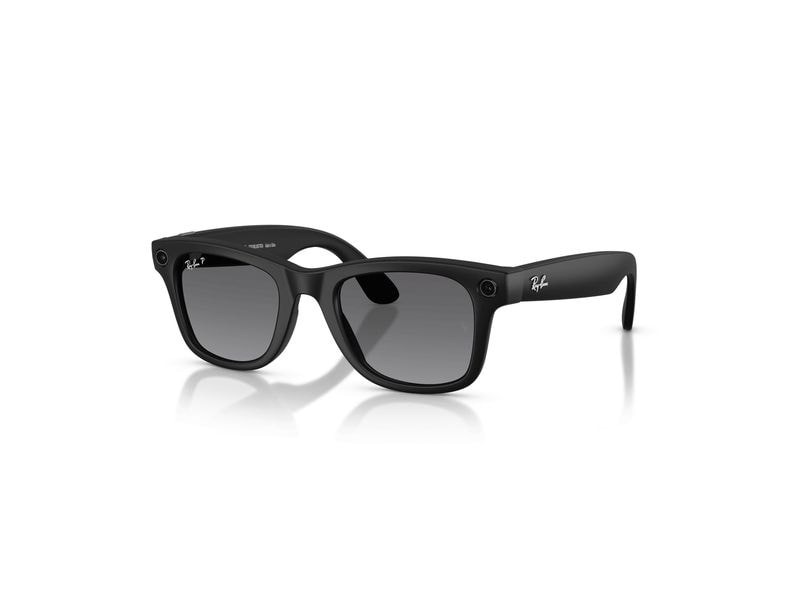 Ray-Ban | META AI POLAR WAYFARER Matte Black | Sonnenbrille, Lens POLAR GRADIENT GRAPHITE