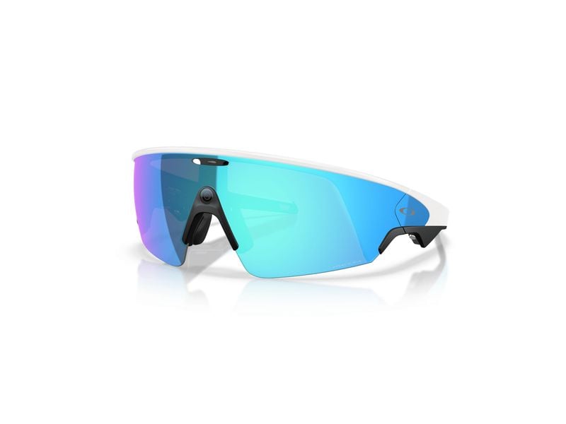 Oakley | META AI VANGUARD WHITE | Sportbrille, 0OW8001,WHITE/PRIZM SAPPHIRE