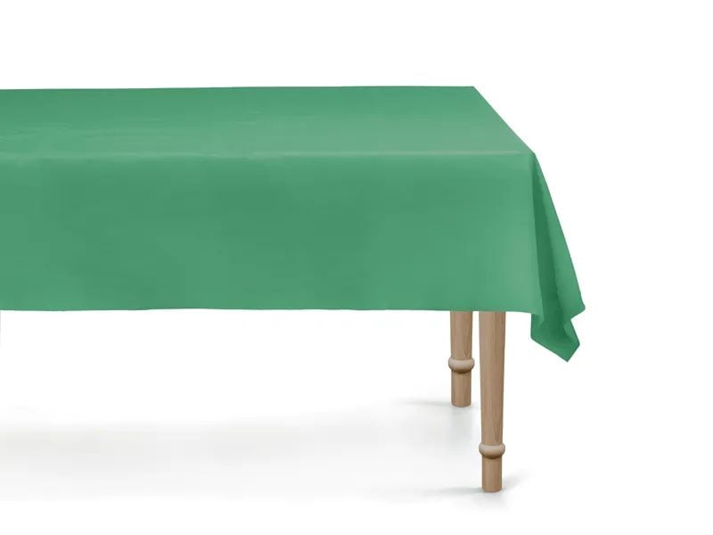 Partydeco | Tischdecke synthetisch | dunkelgrün, 183 x 137 cm, 100% PEVA