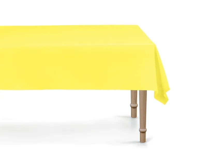 Partydeco | Tischdecke synthetisch | gelb, 183 x 137 cm, 100% PEVA