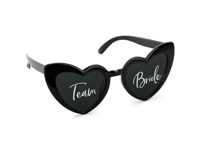 Partydeco | Brille Team Bride | 13.5 x 6 x 14.8 cm, weiss