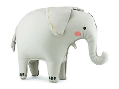Partydeco | Folienballon Elefant | 91 x 61 cm, 1 Stk, inkl. Strohhalm