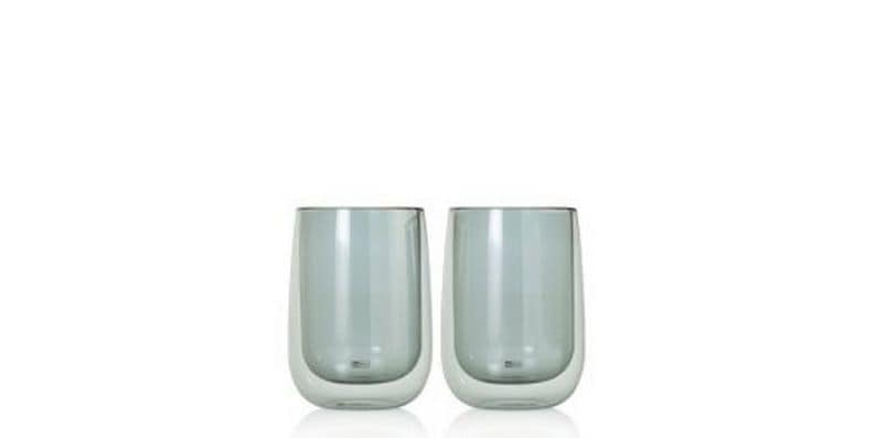 AdHoc | Teeglas Duo Glass | Füllmenge ca. 400 ml, 2 Stück, Grey