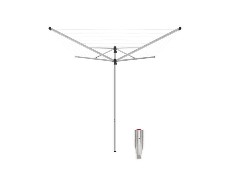 Brabantia | Wäschesp. Split PoleLift-O-Matic | 45 mm Rohr, 40 Meter, Metall-Anker