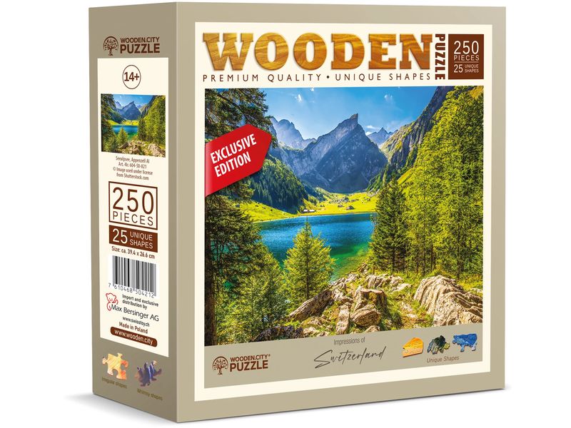Wooden City | Puzzle Holz L CH Seealpsee | 250 Teile