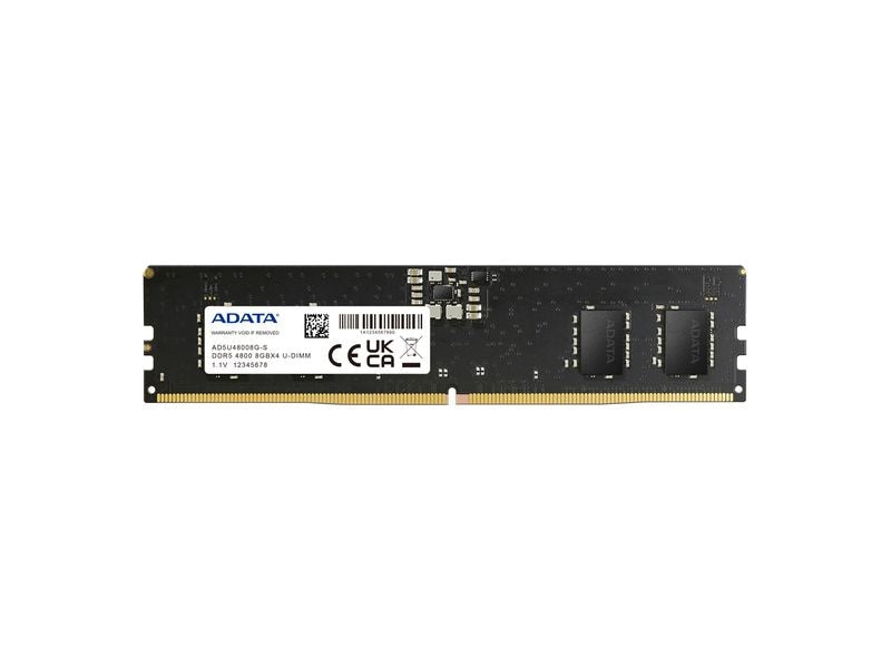 ADATA | DDR5 8GB 4800MT/s | U-DIMM, 1.1V, CL 46