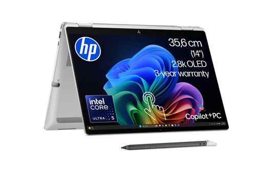 HP Inc. | HP EB XFlipG2i 14 NGAI,U5 325,32,512 | 14 2.8k OL500 AG TS,Pen,W11P,SL,3Y Ons