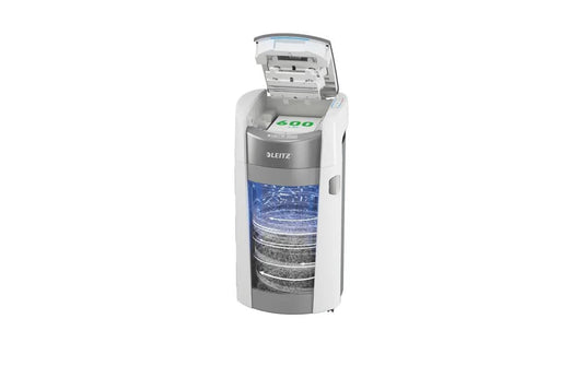 Leitz Bürogeräte | Leitz IQ OptiMax Autofeed 600M | P-5, 600 Blatt, grau/weiss